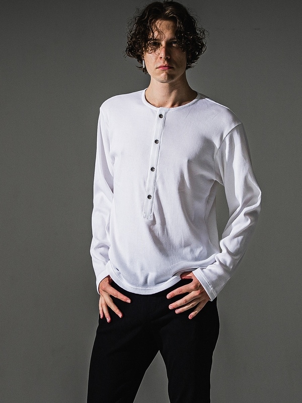 (ͽ���ʡ�7��8������ͽ��/41TH RESOUND CLOTHING���ꥵ����ɥ���������/RIB HENRY LONGSLEAVE/WHITE