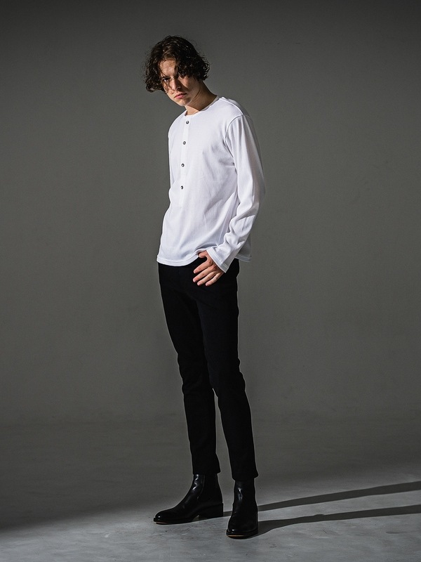 (ͽ���ʡ�7��8������ͽ��/41TH RESOUND CLOTHING���ꥵ����ɥ���������/RIB HENRY LONGSLEAVE/WHITE