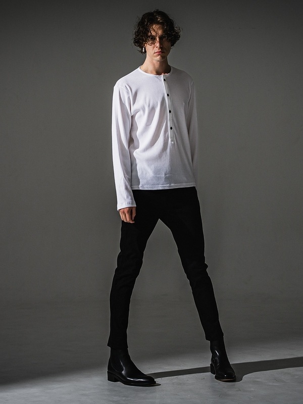 (ͽ���ʡ�7��8������ͽ��/41TH RESOUND CLOTHING���ꥵ����ɥ���������/RIB HENRY LONGSLEAVE/WHITE