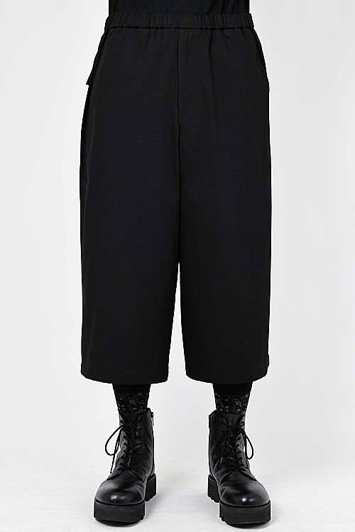 LAD MUSICIANå ߥ塼/60 HIGH COUNT TWILL CROPPED PANTS/BLACK