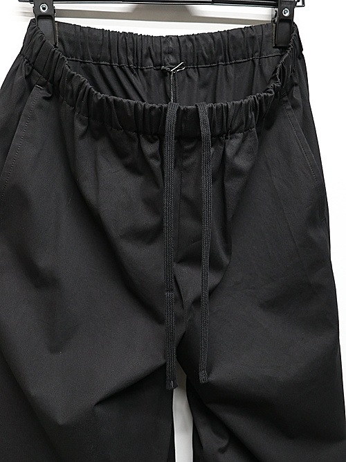 LAD MUSICIANå ߥ塼/60 HIGH COUNT TWILL CROPPED PANTS/BLACK