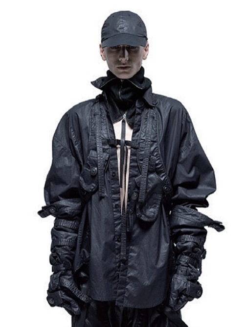 (ͽ)910ͽ/JULIUSꥦ/COATED CLOTH ACCESSORY5/BLACK