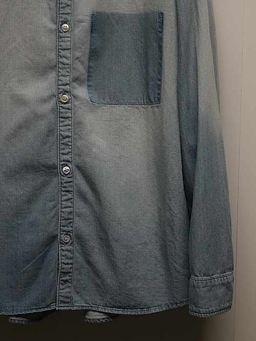 ATTACHMENT�������å�����/6OZ DENIM L/S SHIRT/L.NAVY