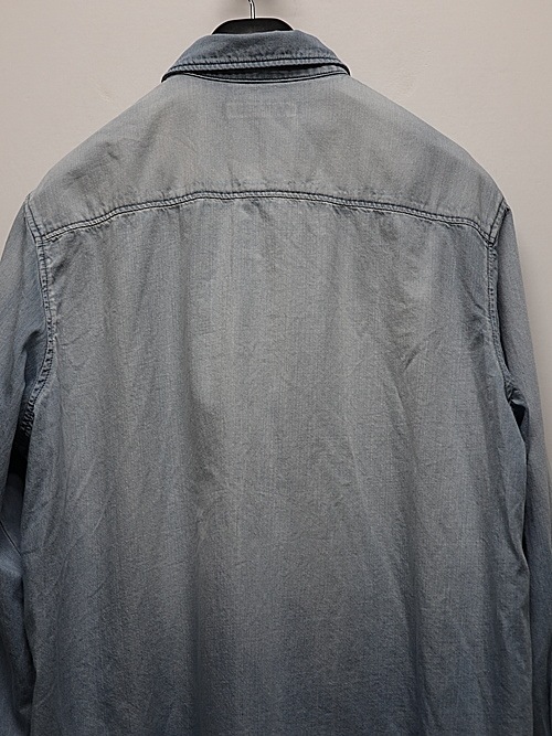 ATTACHMENT�������å�����/6OZ DENIM L/S SHIRT/L.NAVY