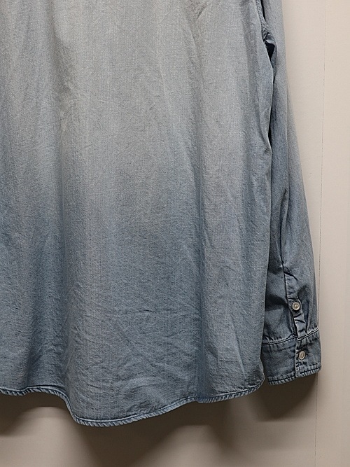 ATTACHMENT�������å�����/6OZ DENIM L/S SHIRT/L.NAVY