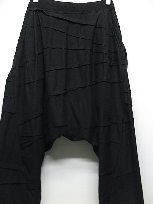 �㴰���nude:masahiko maruyama ���̡���:�ޥ��ҥ��ޥ���/2 TUCKS DROP CROTCH PANTS/Black