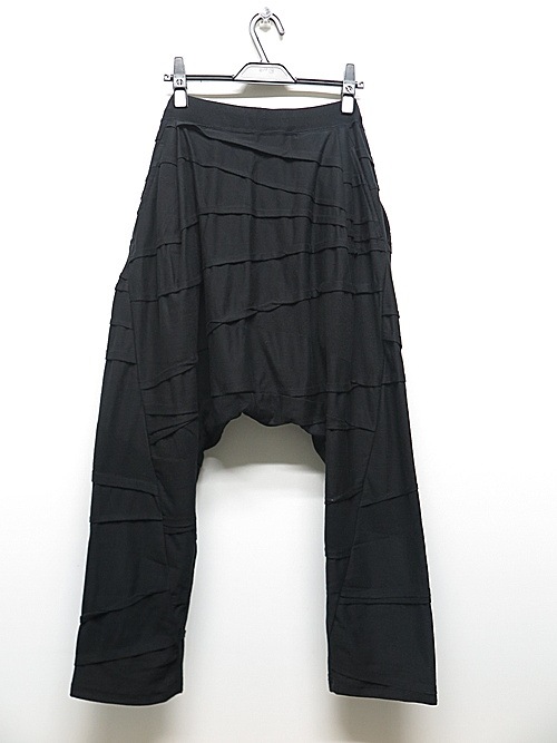 �㴰���nude:masahiko maruyama ���̡���:�ޥ��ҥ��ޥ���/2 TUCKS DROP CROTCH PANTS/Black