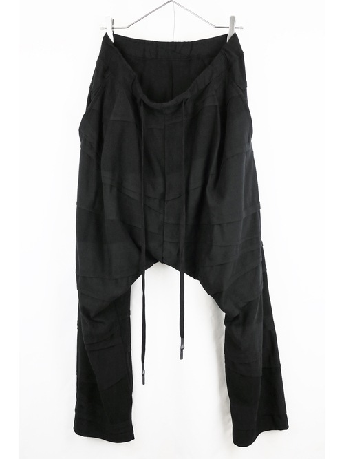 �㴰���nude:masahiko maruyama ���̡���:�ޥ��ҥ��ޥ���/2 TUCKS DROP CROTCH PANTS/Black