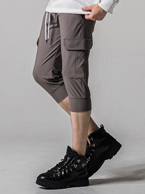 (ͽ���ʡ�4��5������ͽ��/39TH RESOUND CLOTHING���ꥵ����ɥ���������/TIGHT FIT cargo cropped PT/GREY