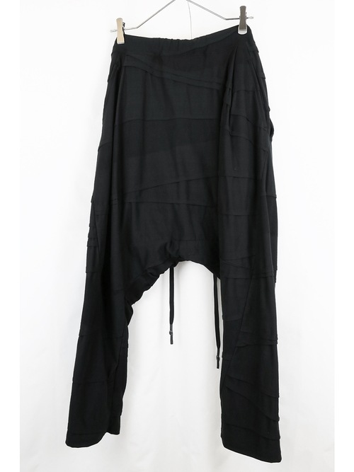�㴰���nude:masahiko maruyama ���̡���:�ޥ��ҥ��ޥ���/2 TUCKS DROP CROTCH PANTS/Black