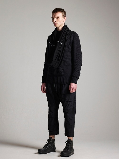�㴰���nude:masahiko maruyama ���̡���:�ޥ��ҥ��ޥ���/2 TUCKS DROP CROTCH PANTS/Black