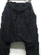 �㴰���nude:masahiko maruyama ���̡���:�ޥ��ҥ��ޥ���/2 TUCKS DROP CROTCH PANTS/Black