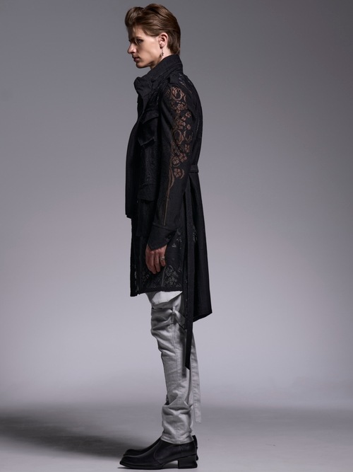 (ͽ���ʡ�4��5������ͽ��/kiryuyrik������奦����奦/Denim Bondage Pants/Gray