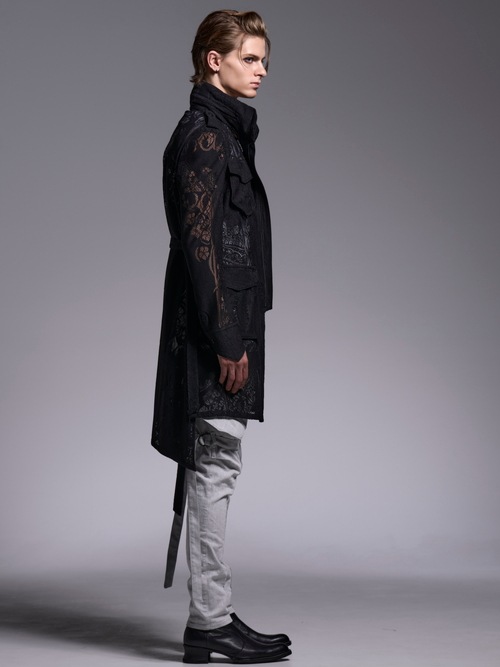 (ͽ���ʡ�4��5������ͽ��/kiryuyrik������奦����奦/Denim Bondage Pants/Gray