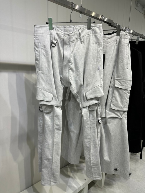 (ͽ���ʡ�4��5������ͽ��/kiryuyrik������奦����奦/Denim Bondage Pants/Gray