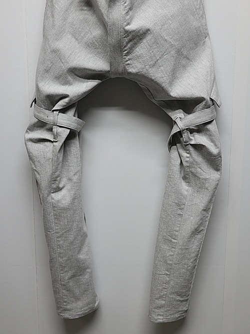 (ͽ���ʡ�4��5������ͽ��/kiryuyrik������奦����奦/Denim Bondage Pants/Gray