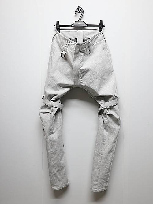 (ͽ���ʡ�4��5������ͽ��/kiryuyrik������奦����奦/Denim Bondage Pants/Gray