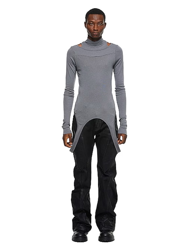 JULIUS����ꥦ��/CUPRO/COTTON FRAISE CUT & SEWN8/CEMENT