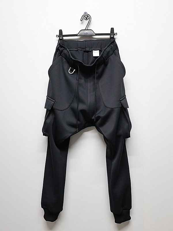 kiryuyrik������奦����奦/Double Knit Jersey Saruel Pants/Black