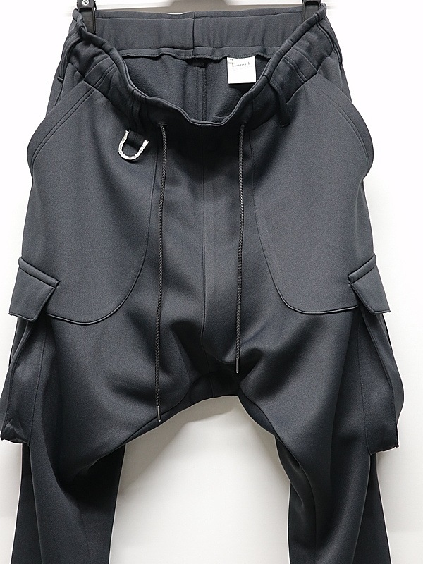 kiryuyrik������奦����奦/Double Knit Jersey Saruel Pants/Black