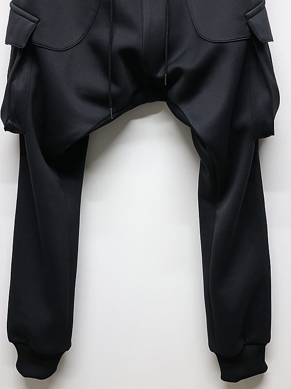kiryuyrik������奦����奦/Double Knit Jersey Saruel Pants/Black