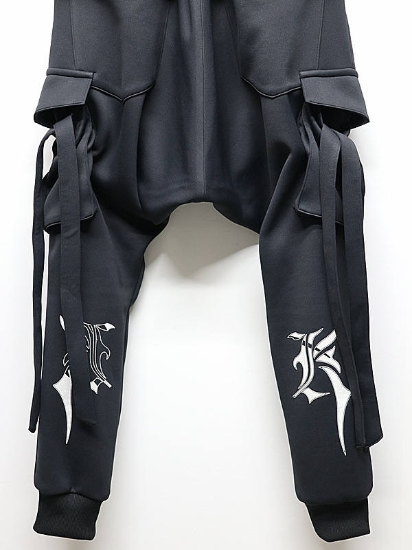 kiryuyrik������奦����奦/Double Knit Jersey Saruel Pants/Black