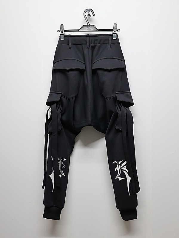kiryuyrik������奦����奦/Double Knit Jersey Saruel Pants/Black