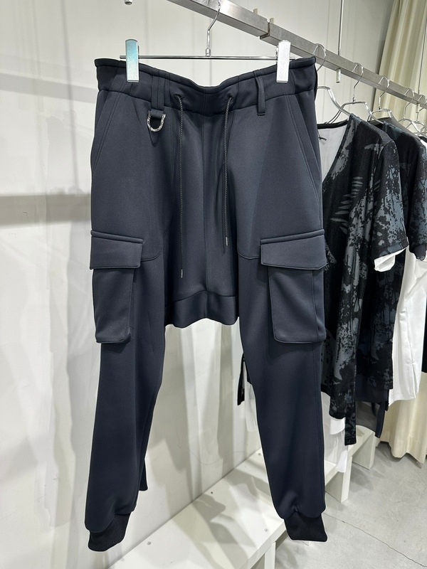(ͽ���ʡ�8������9������ͽ��/kiryuyrik������奦����奦/Double Knit Jersey Saruel Pants/Black