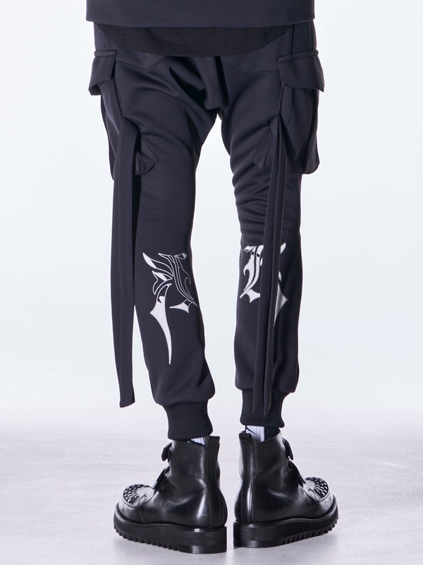 (ͽ���ʡ�8������9������ͽ��/kiryuyrik������奦����奦/Double Knit Jersey Saruel Pants/Black