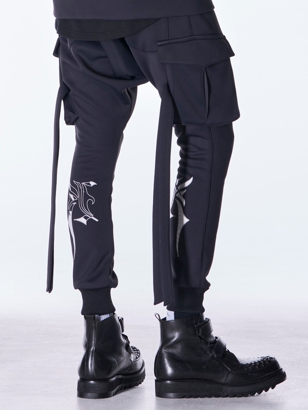 (ͽ���ʡ�8������9������ͽ��/kiryuyrik������奦����奦/Double Knit Jersey Saruel Pants/Black