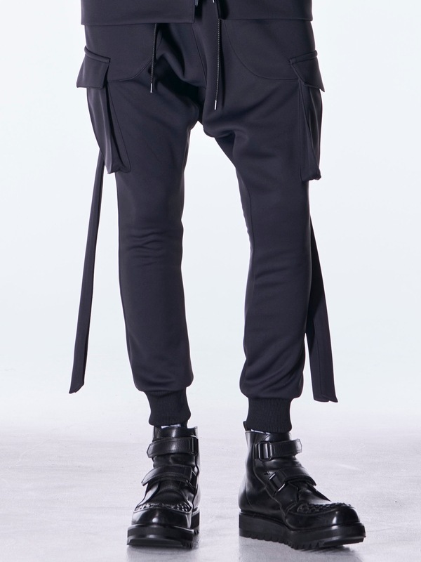 (ͽ���ʡ�8������9������ͽ��/kiryuyrik������奦����奦/Double Knit Jersey Saruel Pants/Black
