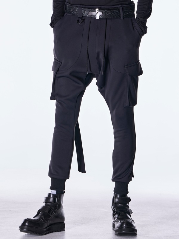 (ͽ���ʡ�8������9������ͽ��/kiryuyrik������奦����奦/Double Knit Jersey Saruel Pants/Black