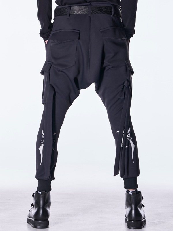 (ͽ���ʡ�8������9������ͽ��/kiryuyrik������奦����奦/Double Knit Jersey Saruel Pants/Black