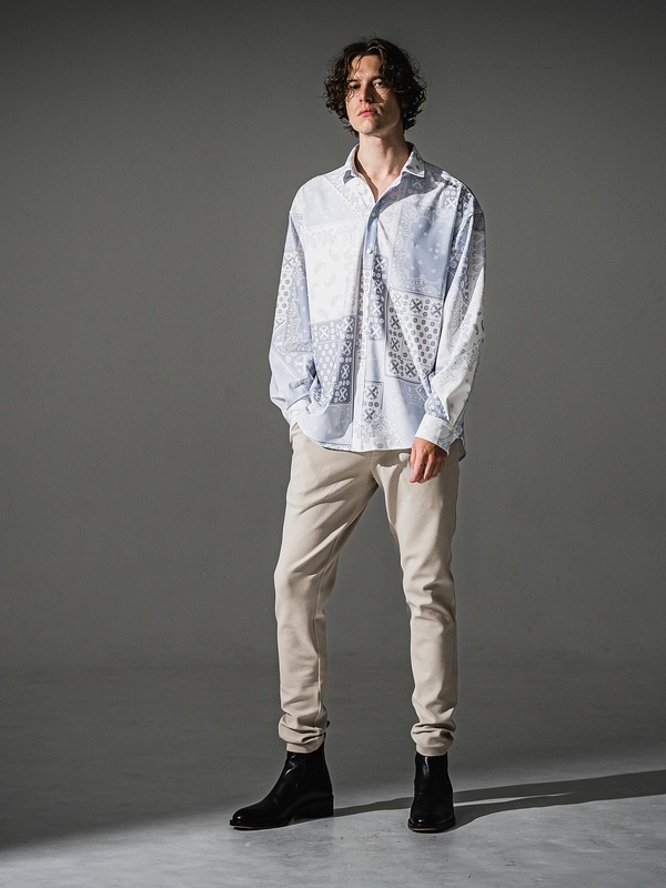 RESOUND CLOTHING���ꥵ����ɥ���������/TIGHT TAPERD CHRIS EASY blister TUCK PANTS/BEIGE