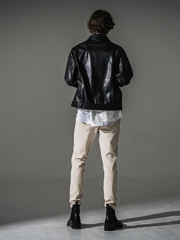 RESOUND CLOTHING���ꥵ����ɥ���������/TIGHT TAPERD CHRIS EASY blister TUCK PANTS/BEIGE