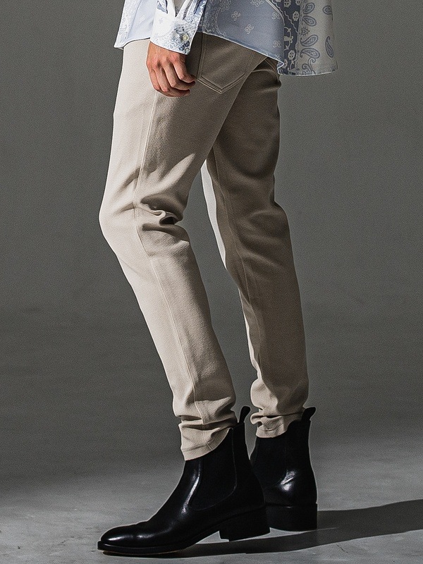 RESOUND CLOTHING���ꥵ����ɥ���������/TIGHT TAPERD CHRIS EASY blister TUCK PANTS/BEIGE