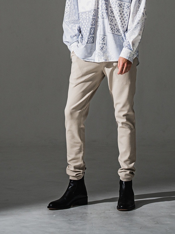RESOUND CLOTHING���ꥵ����ɥ���������/TIGHT TAPERD CHRIS EASY blister TUCK PANTS/BEIGE