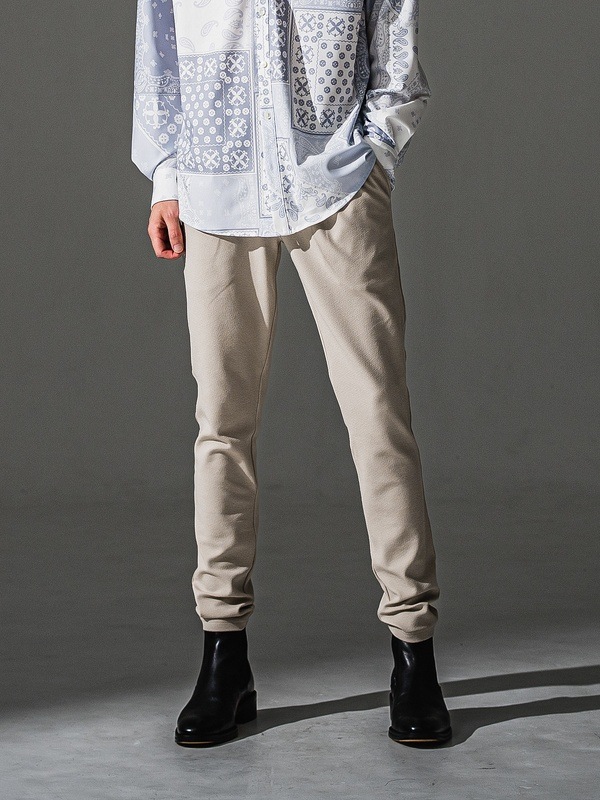 RESOUND CLOTHING���ꥵ����ɥ���������/TIGHT TAPERD CHRIS EASY blister TUCK PANTS/BEIGE