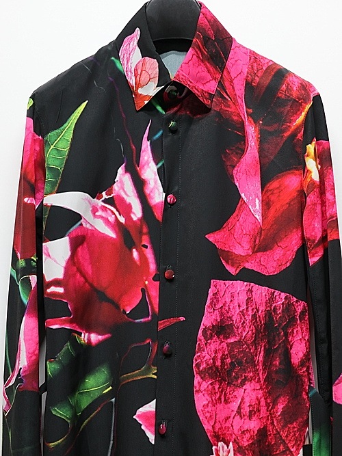 �㴰���THE ONENESS�������ͥ�/Eco Decine Bougainveallea Flare Shirt/Black
