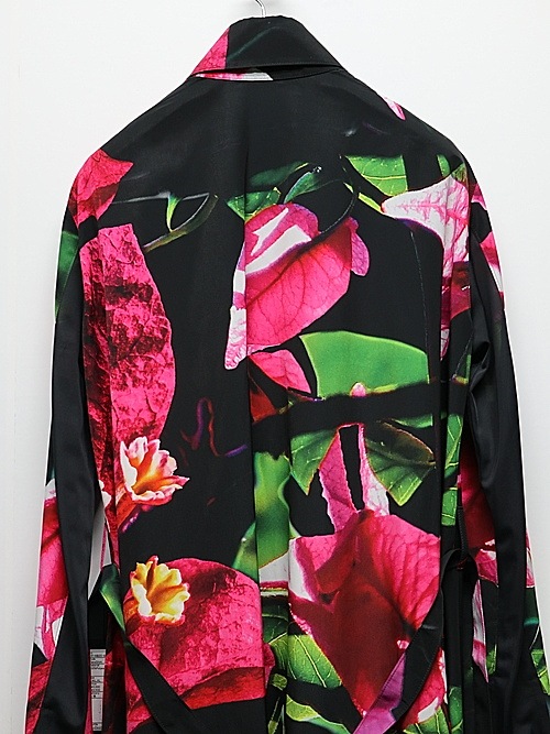 �㴰���THE ONENESS�������ͥ�/Eco Decine Bougainveallea Flare Shirt/Black