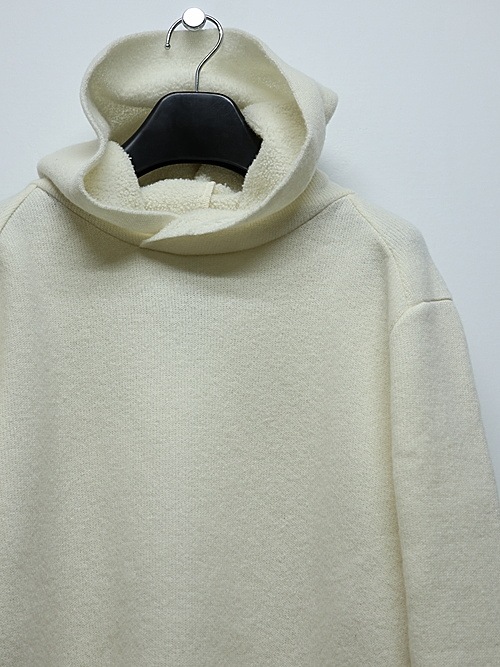 wjk�����֥른��������/back pile hoodie/off white
