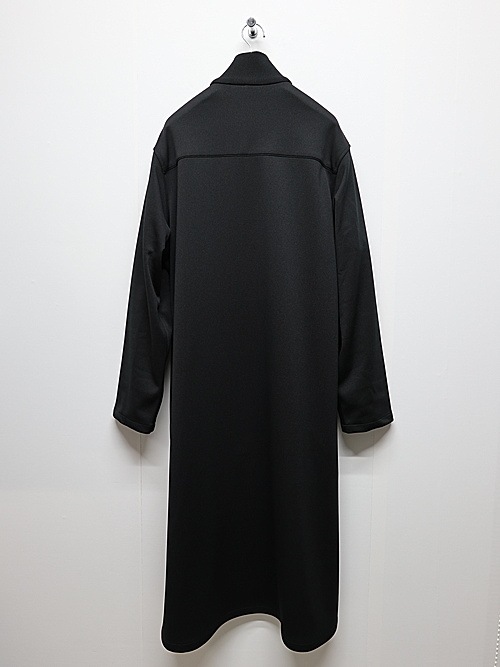 SALE30%OFF/Ground Y�����饦��ɥ磻/PE SMOOTH NECK RIBBED LONG BLOUSE/BLACK.