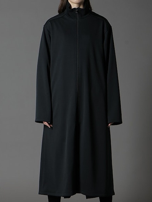 SALE30%OFF/Ground Y�����饦��ɥ磻/PE SMOOTH NECK RIBBED LONG BLOUSE/BLACK.