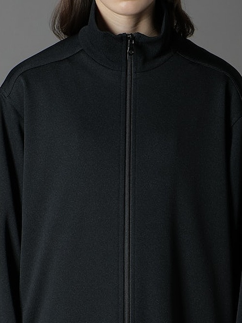 SALE30%OFF/Ground Y�����饦��ɥ磻/PE SMOOTH NECK RIBBED LONG BLOUSE/BLACK.