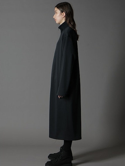 SALE30%OFF/Ground Y�����饦��ɥ磻/PE SMOOTH NECK RIBBED LONG BLOUSE/BLACK.