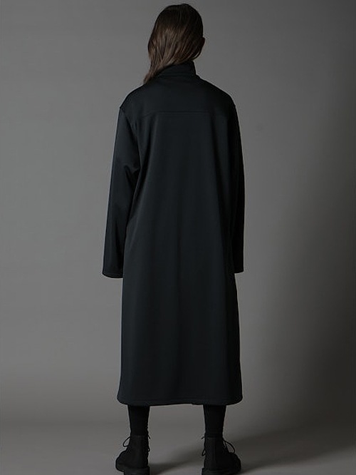 SALE30%OFF/Ground Y�����饦��ɥ磻/PE SMOOTH NECK RIBBED LONG BLOUSE/BLACK.