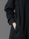 SALE30%OFF/Ground Y�����饦��ɥ磻/PE SMOOTH NECK RIBBED LONG BLOUSE/BLACK.