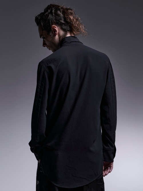 SALE30%OFF/kiryuyrik������奦����奦/Gergette Crepe Stoal Shirts/Black