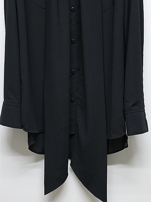 SALE30%OFF/kiryuyrik������奦����奦/Gergette Crepe Stoal Shirts/Black