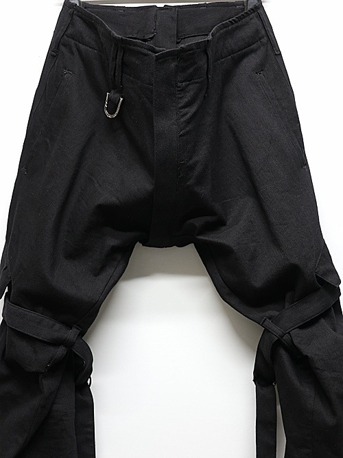 (ͽ���ʡ�4��5������ͽ��/kiryuyrik������奦����奦/Denim Bondage Pants/Black